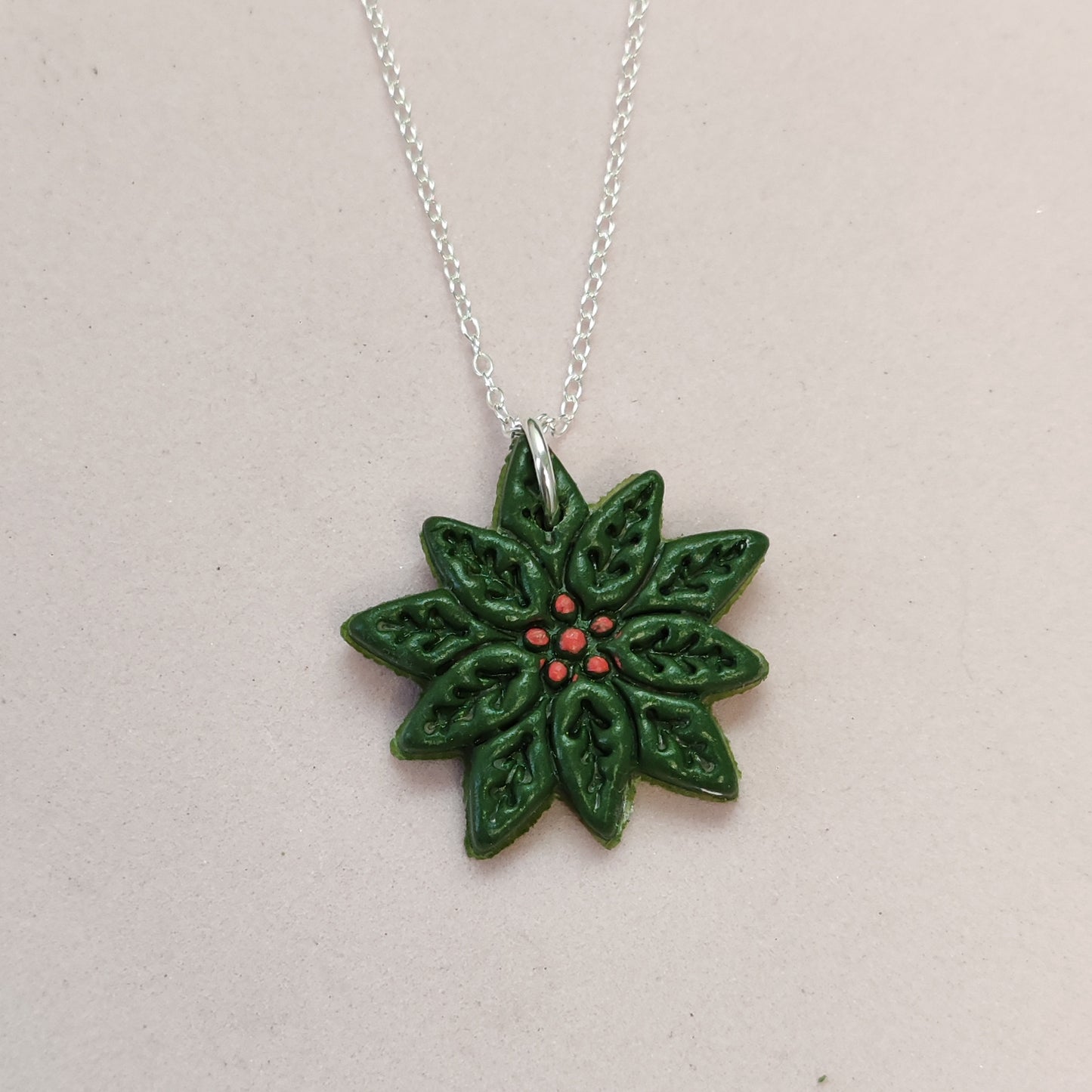 Poinsettia Necklace