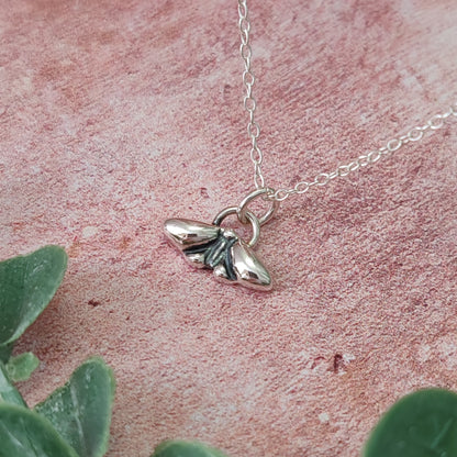 Tiny Moth Necklace