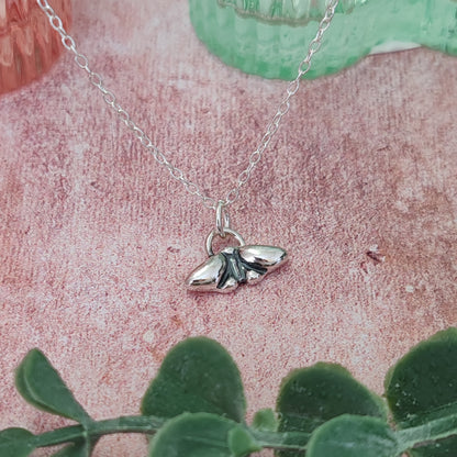 Tiny Moth Necklace