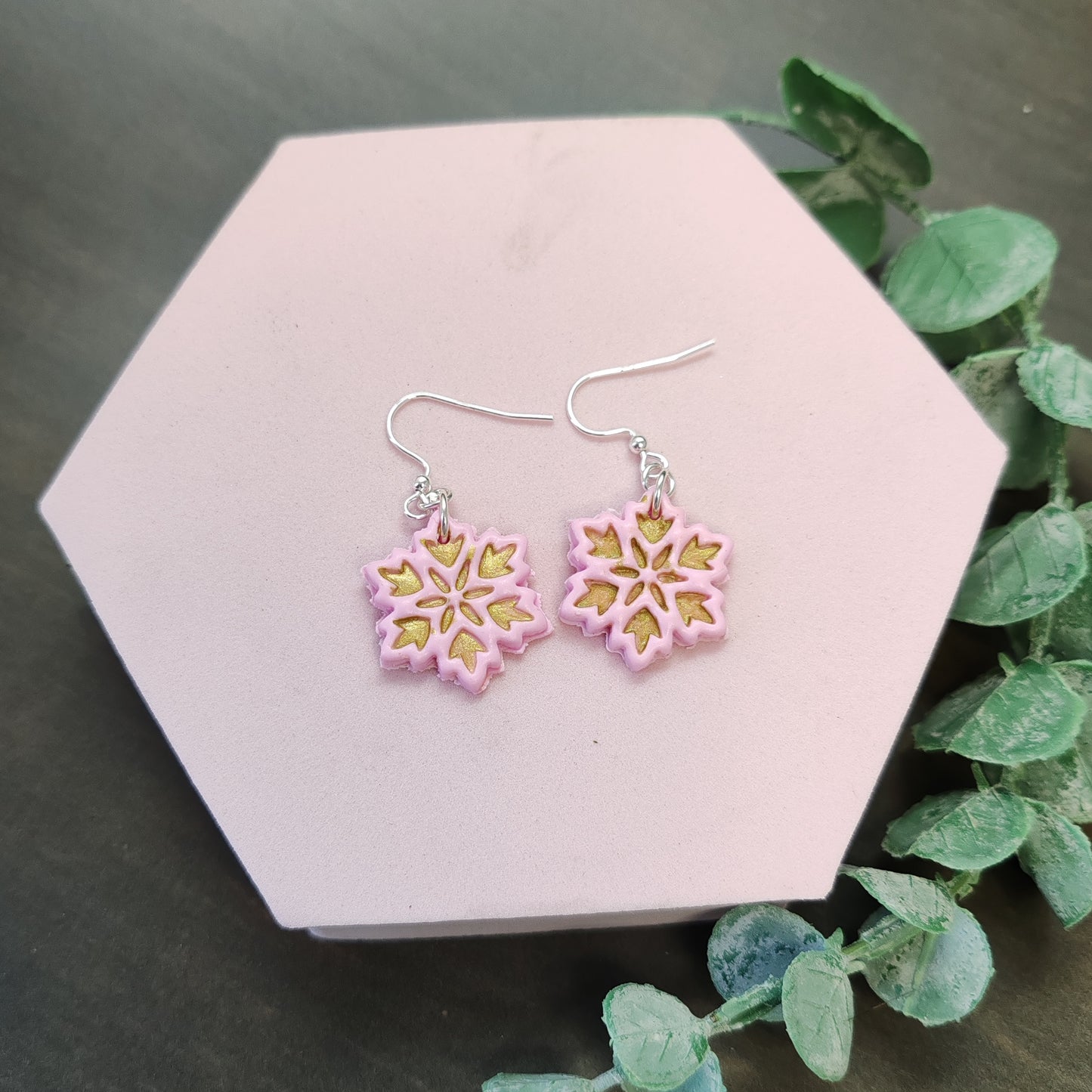 Snowflake Dangle Earrings