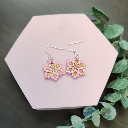 Snowflake Dangle Earrings