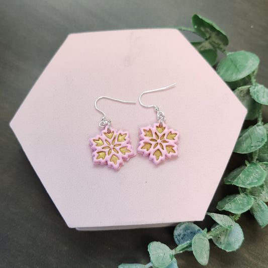 Snowflake Dangle Earrings