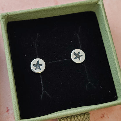 Seaside Silver Stud Earrings - Various Designs