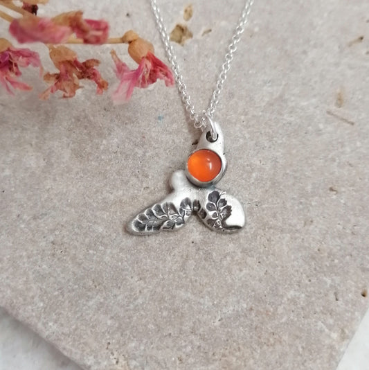 Bee and Carnelian Necklace