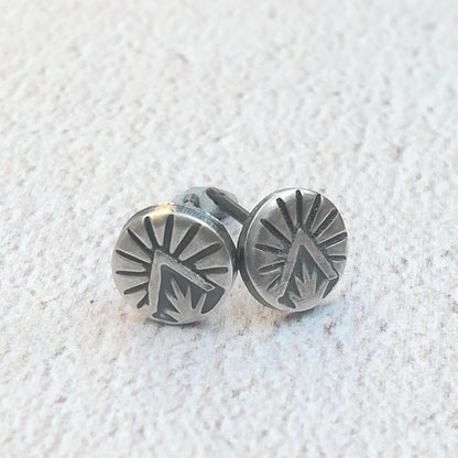 Triangle Burst Stud Earrings