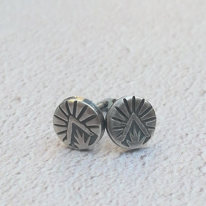 Triangle Burst Stud Earrings