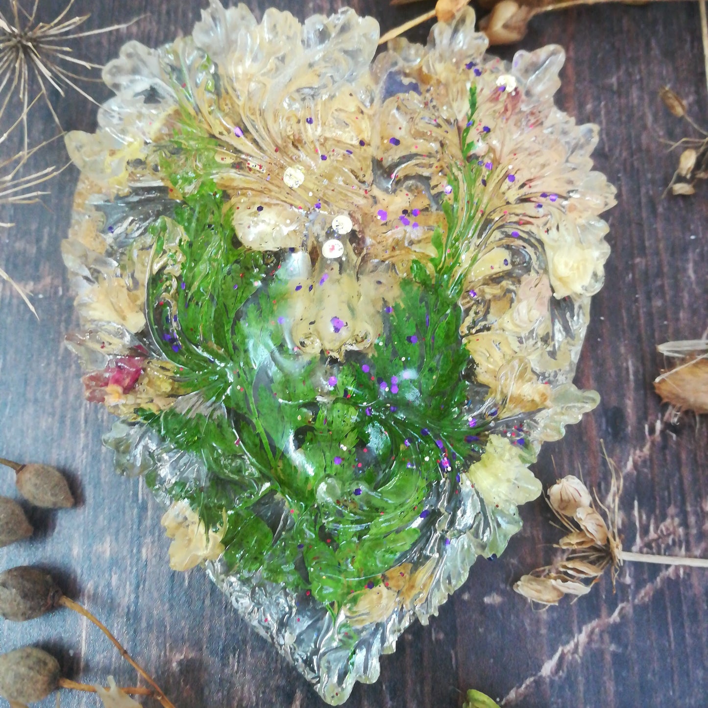 Green Man Heart Decoration