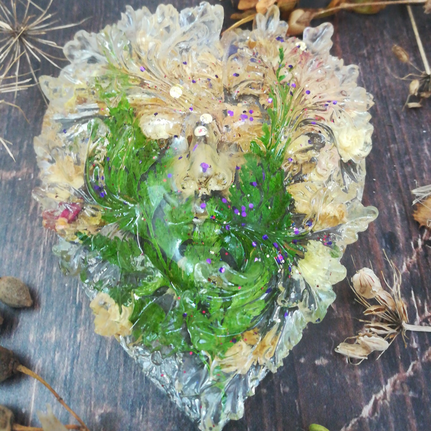 Green Man Heart Decoration