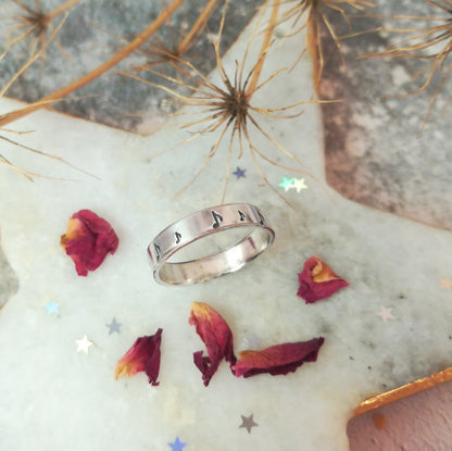 Musical Note Sterling Silver Ring
