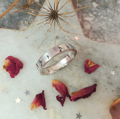 Musical Note Sterling Silver Ring