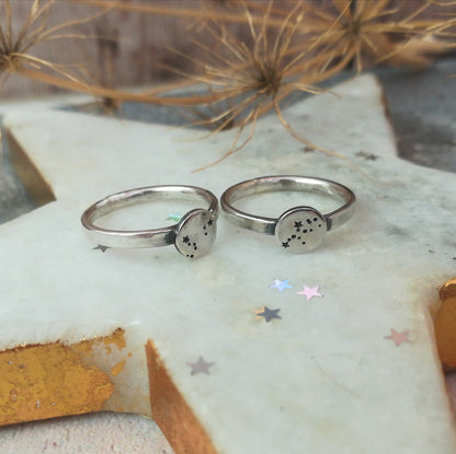 Personalised Zodiac Constellation Ring