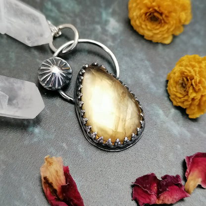 Citrine Sunburst Necklace
