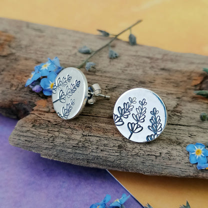 Lavender Stud Earrings