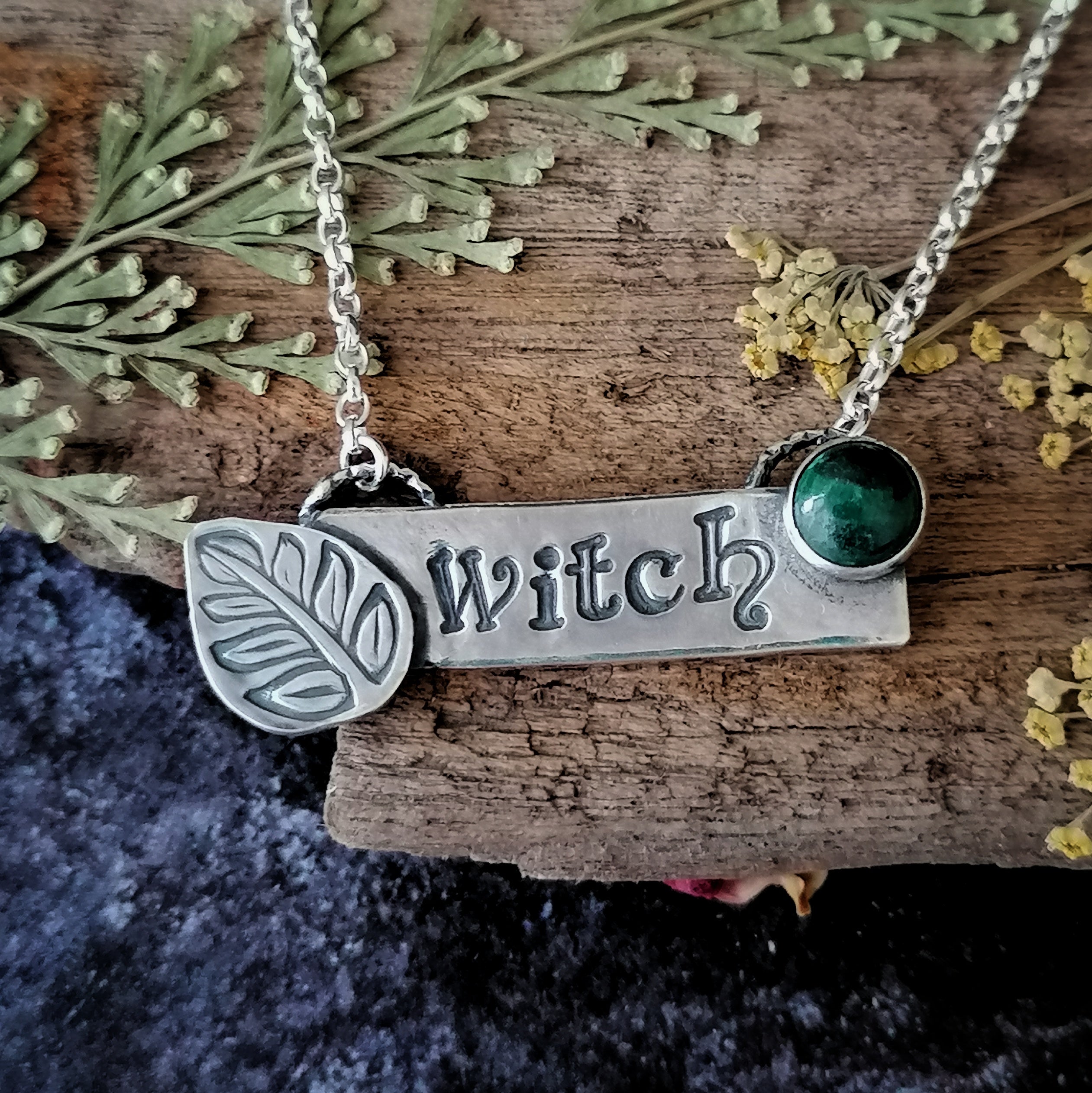 Green hot sale witch jewelry