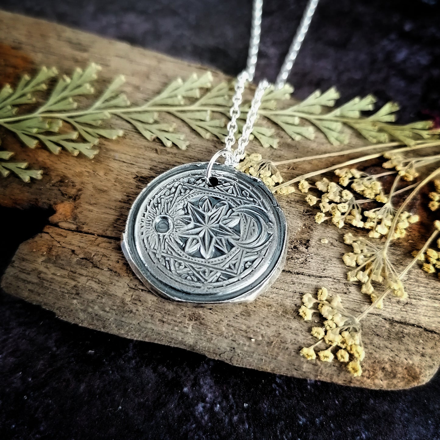 Sun and Moon Celestial Necklace