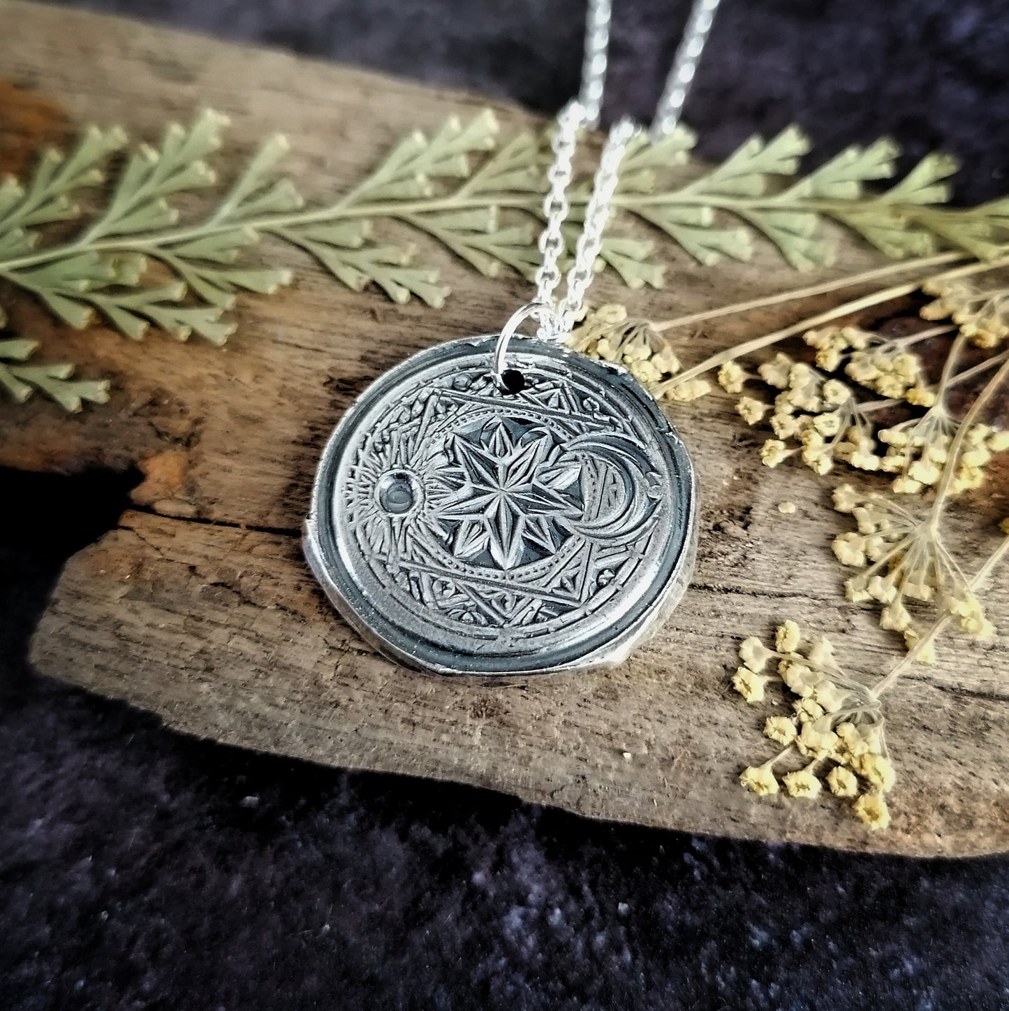 Sun and Moon Celestial Necklace