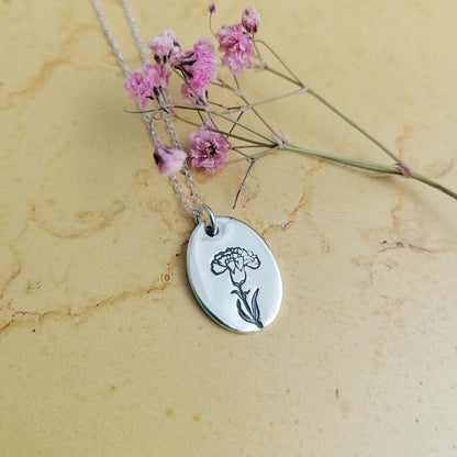 Birth Month Flower Necklace