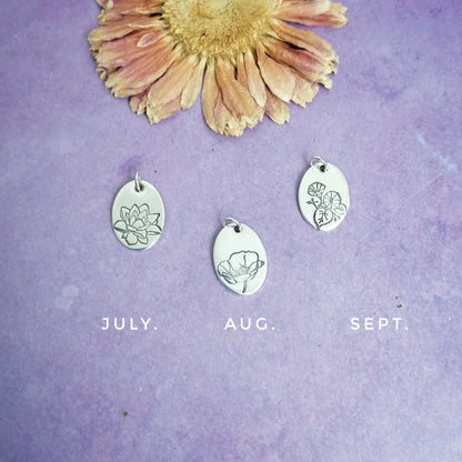 Birth Month Flower Necklace