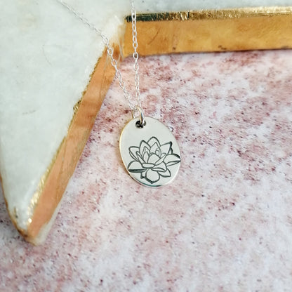 Birth Month Flower Necklace
