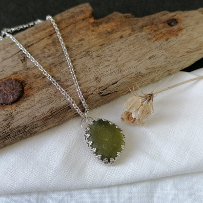 Green Seaglass Necklace