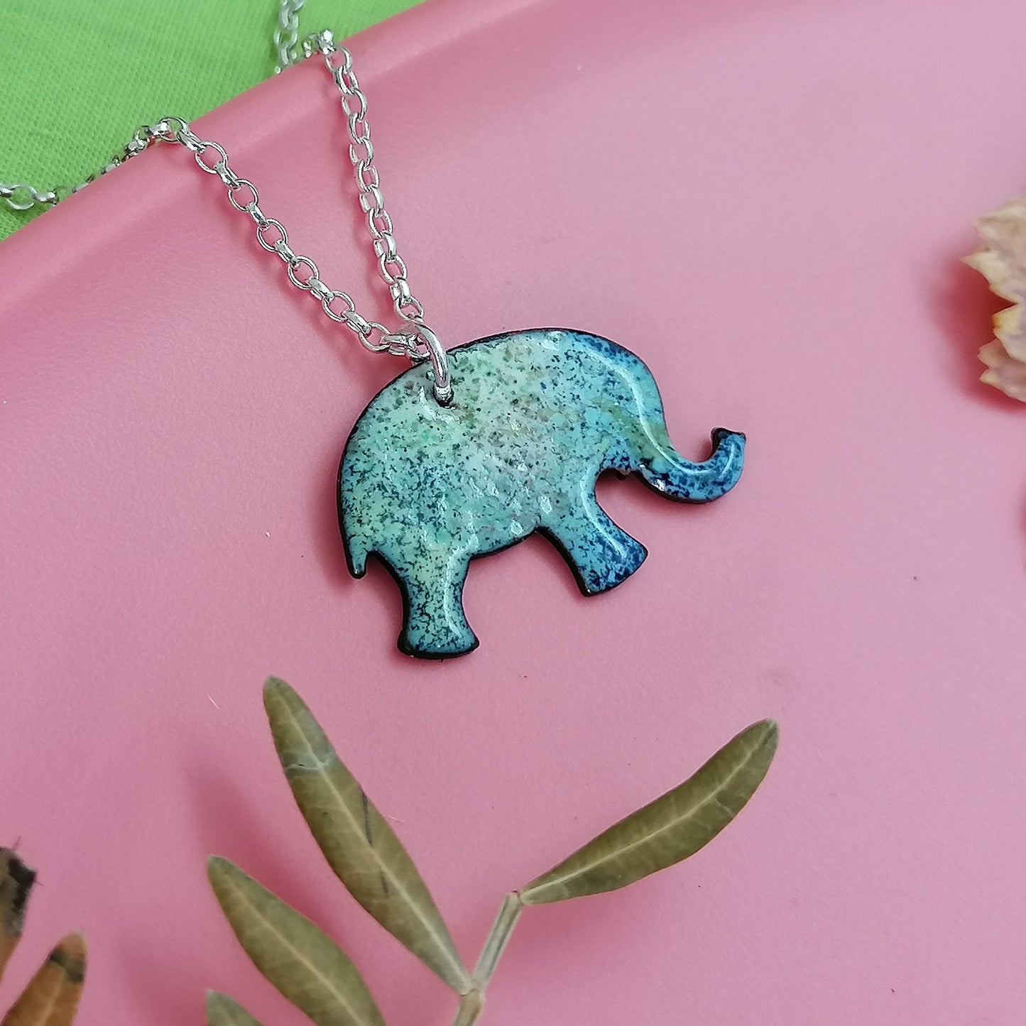 Colourful Elephant Necklace