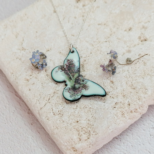 Butterfly Lavender Necklace