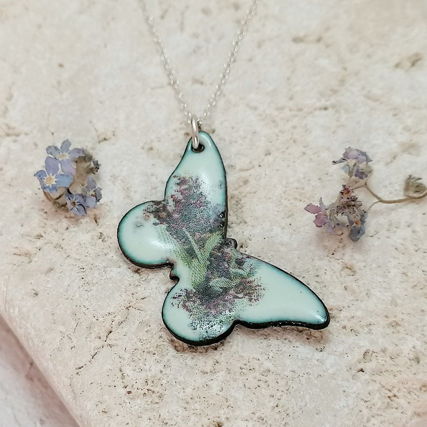 Butterfly Lavender Necklace