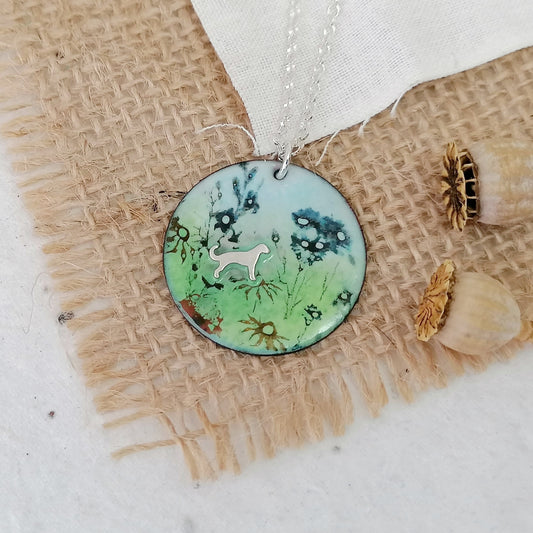 Among The Wildflowers Dog Necklace