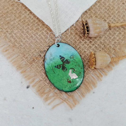 Among The Wildflowers Rabbit Necklace