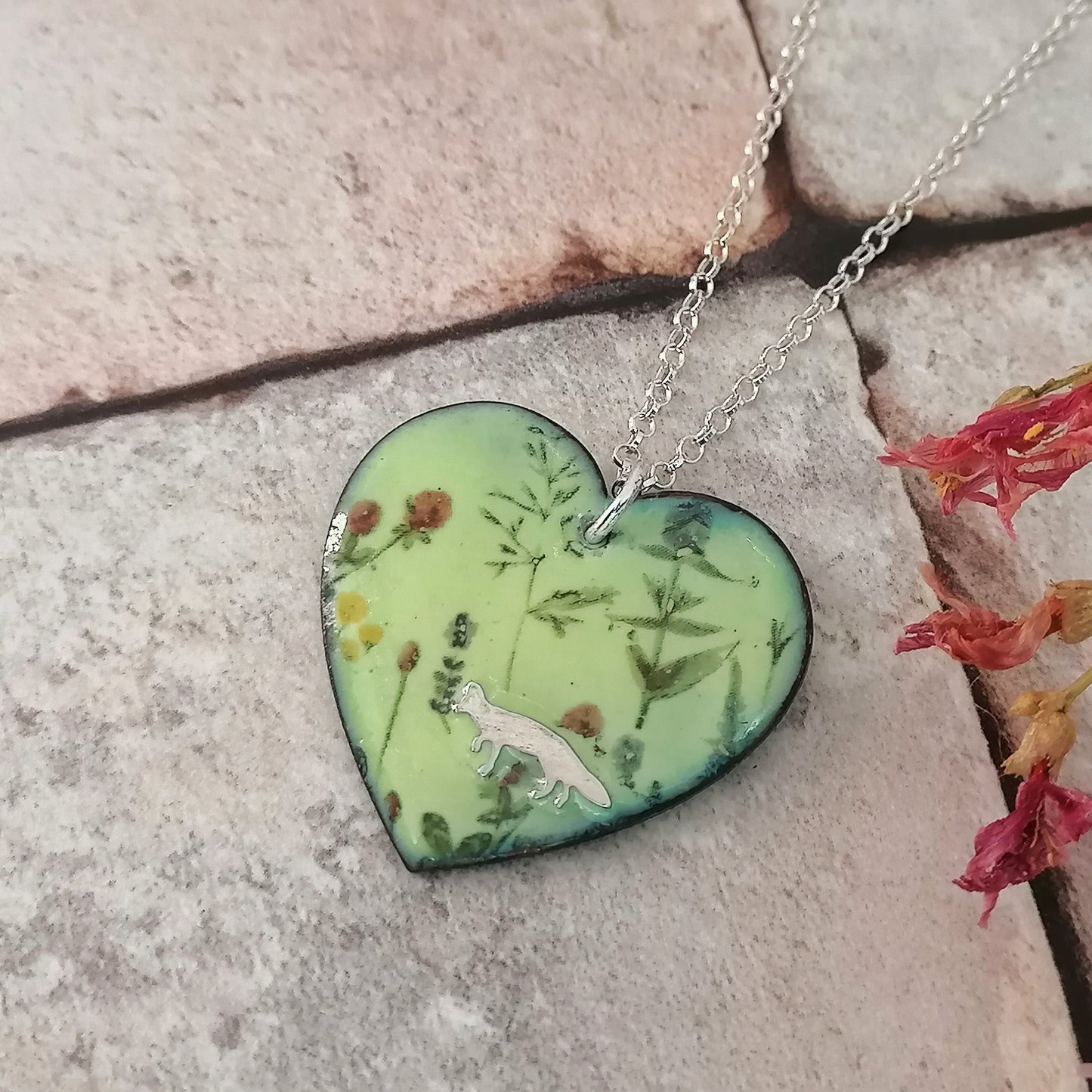 Among The Wildflowers Fox Necklace
