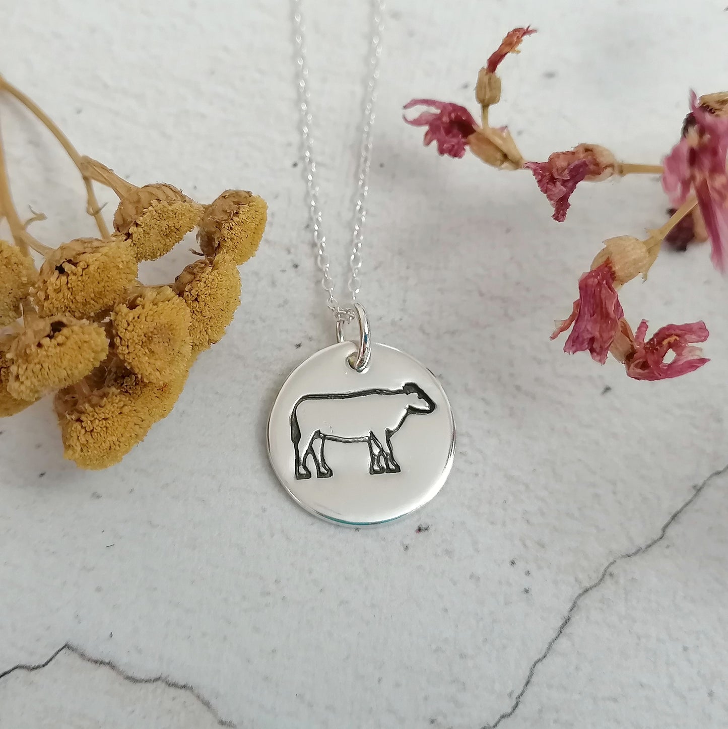 Cow Outline Necklace