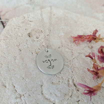 Vegan Leaf Necklace