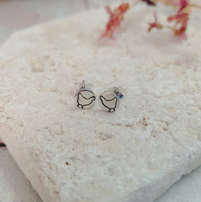 Chicken Stud Earrings
