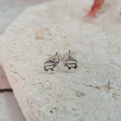 Cow Stud Earrings