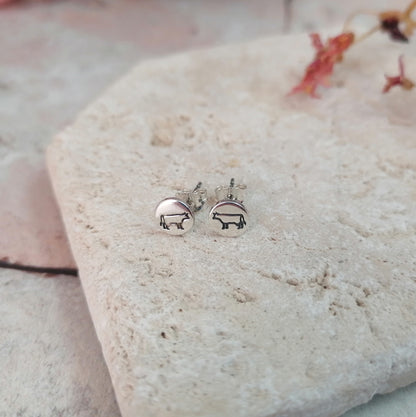 Cow Stud Earrings