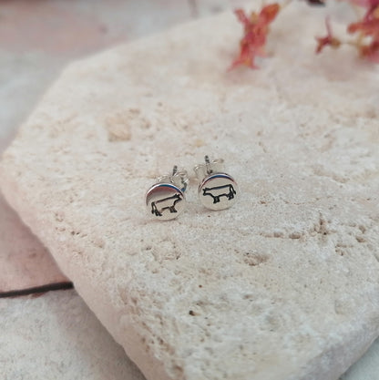 Cow Stud Earrings