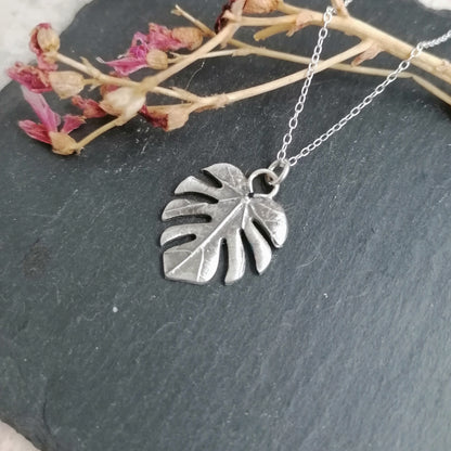 Monstera Leaf Necklace