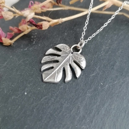 Monstera Leaf Necklace