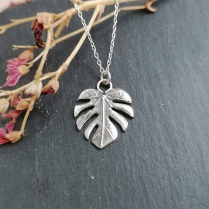 Monstera Leaf Necklace
