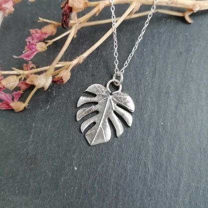 Monstera Leaf Necklace