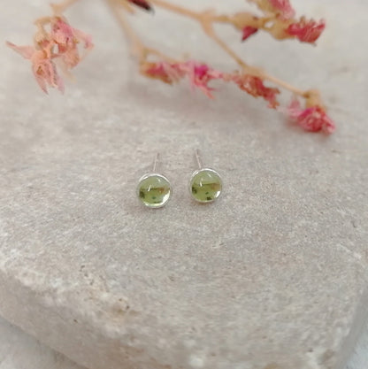 Peridot Stud Earrings