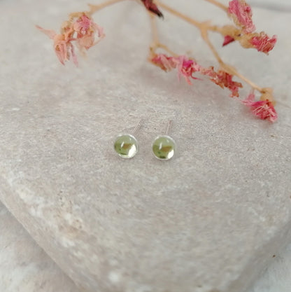 Peridot Stud Earrings