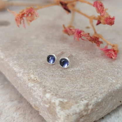 Iolite Stud Earrings