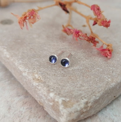 Iolite Stud Earrings