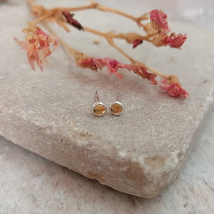 Citrine Stud Earrings