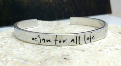 Vegan For All Life Bracelet