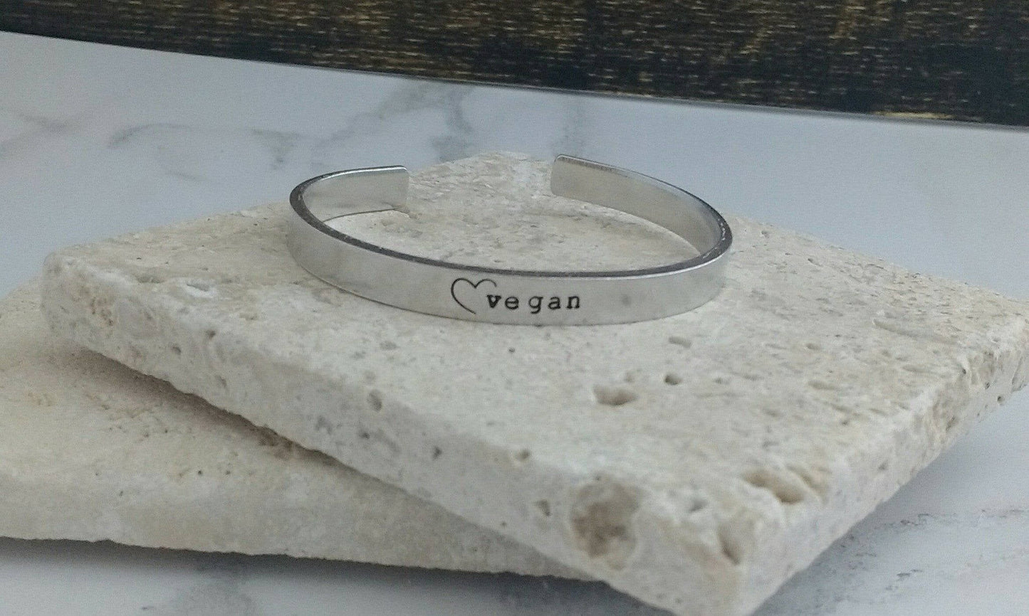 Vegan Heart Bracelet
