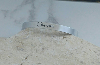 Vegan Heart Bracelet