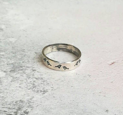 Handmade bird ring