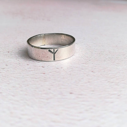Viking Rune Personalised Initial Ring
